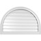 Ekena Millwork Round Top Surface Mount PVC Gable Vent: Functional, w/ 2"W x 1-1/2"P Brickmould Frame, 32"W x 22"H GVPRT32X2202SF - alternate 1